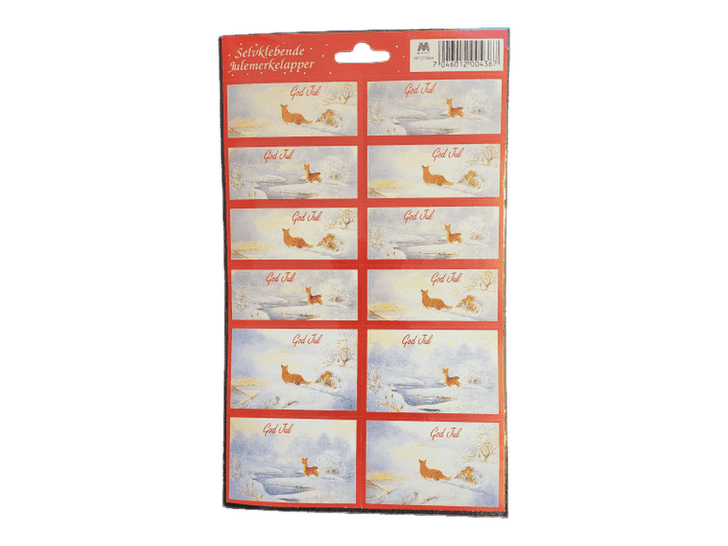 Christmas to / from stickers (til og fra lapp)