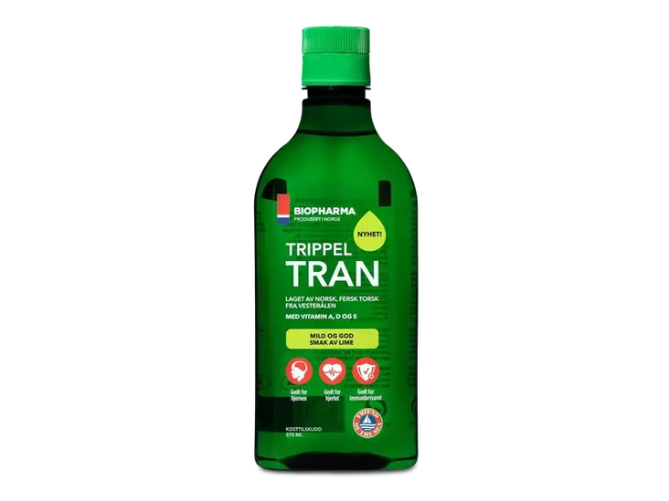 Biopharma Triple tran - Lime Flavour 375ml (Tran lime smak) Norwegian Foodstore