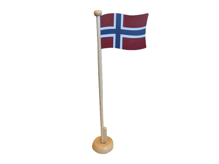Table Flag Wood (Bordflagg trefarget ) 31 cm