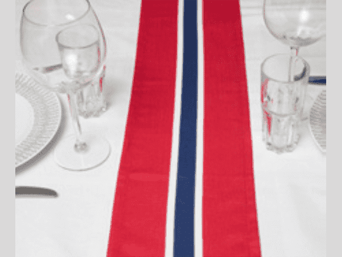 Løper (Table runner) Norwegian flag Norwegian Foodstore