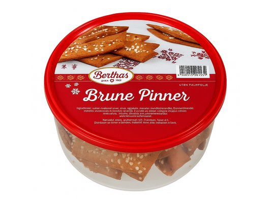 Berthas Brown sticks cookies 300 grams (Brune Pinner)