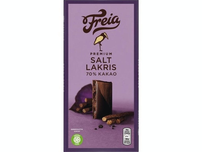 Freia 70% Dark salty liquorice 100 grams (Salt lakris)