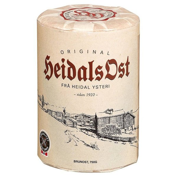 Heidalsost Brown Cheese Smooth (No pattern/Glatt) 750g Heidal Ysteri Norwegian Foodstore