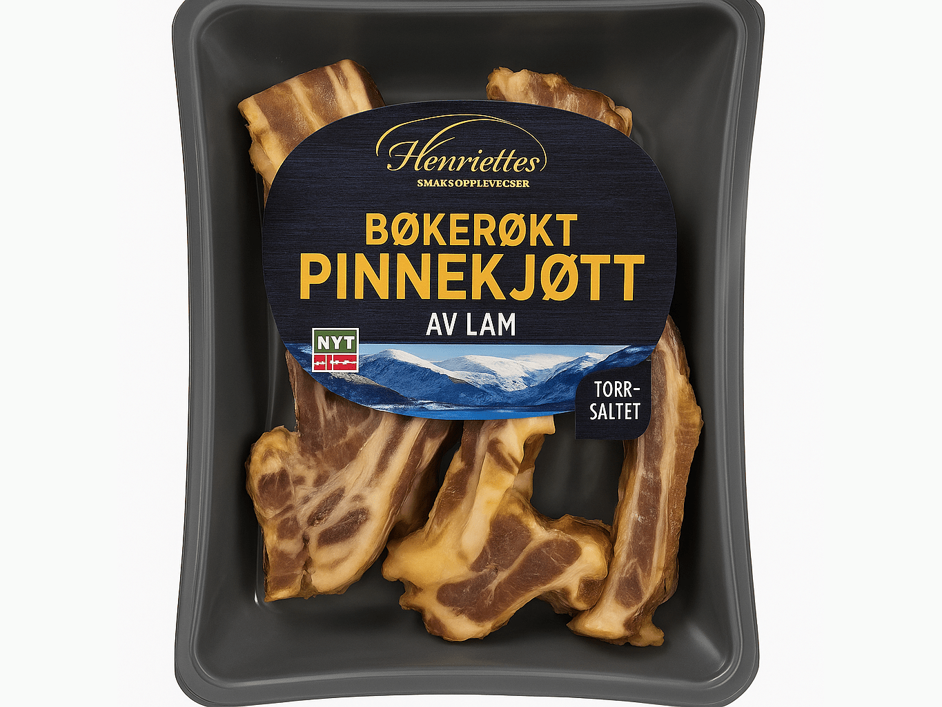 Henriettes Pinnekjøtt Smoked (Bøkerøkt) 1,9 kg