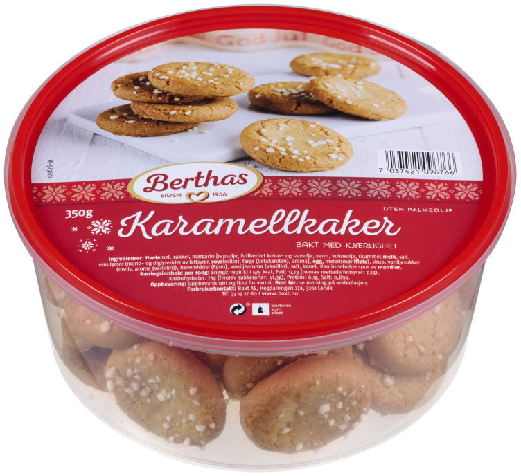 Caramel cookies 350g Berthas (Karamellkaker)