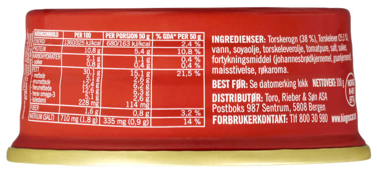 Lofoten fish pate 100 gram (Lofotpostei)