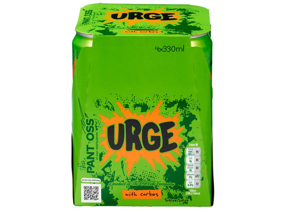 Urge soda 4x330 ml can