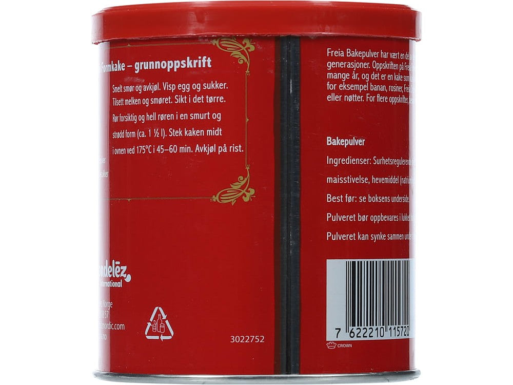 Freia Baking powder 250 grams (Bakepulver)