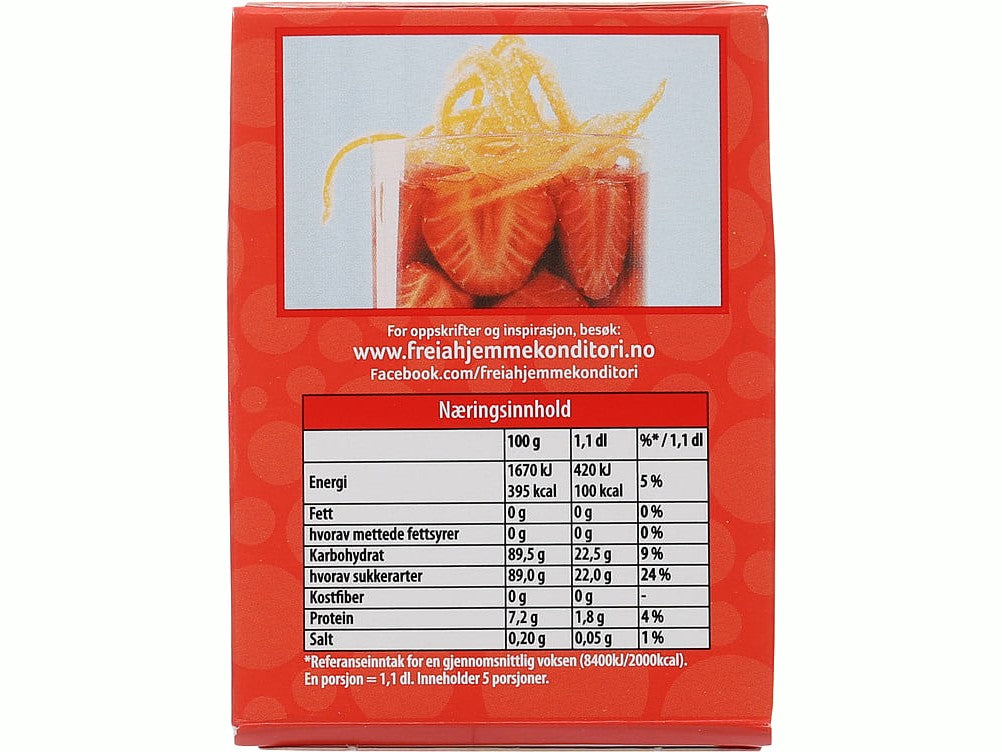 Freia Strawberry Jelly powder (Jordbær Gele pulver) 125 gram