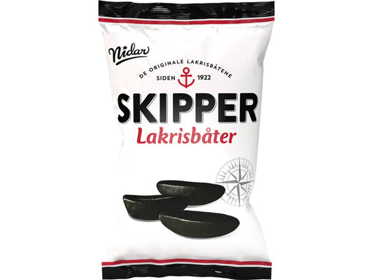 Nidar Skipper liquorice boats 200 grams (Lakrisbåter)