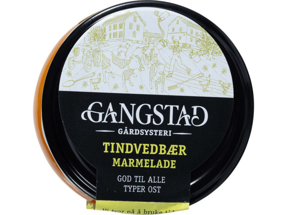Gangstad Buckthorn marmelade 100 gram (Tindvedbær marmelade)