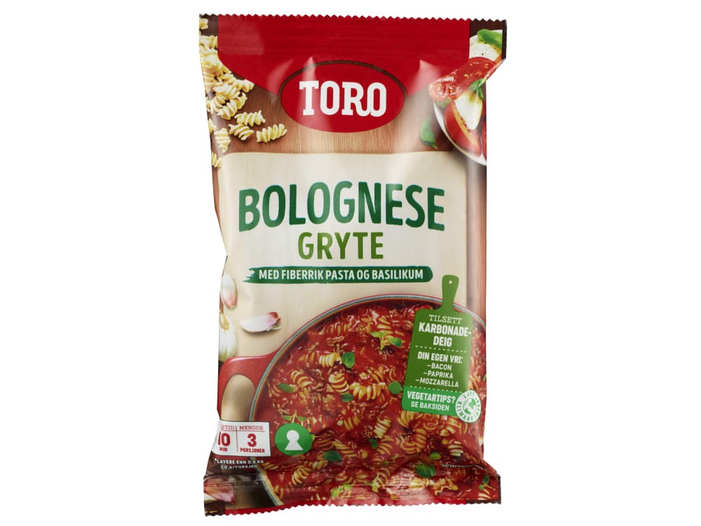 Toro Bolognese Stew (Bolognese gryte) 207 grams