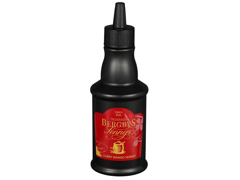 Bergbys Mustard Curry-Mango 250 grams