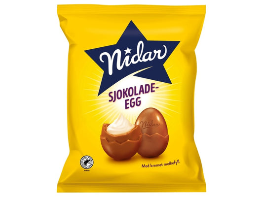 Nidar Easter Chocolate Eggs (Sjokolade egg) 187 grams