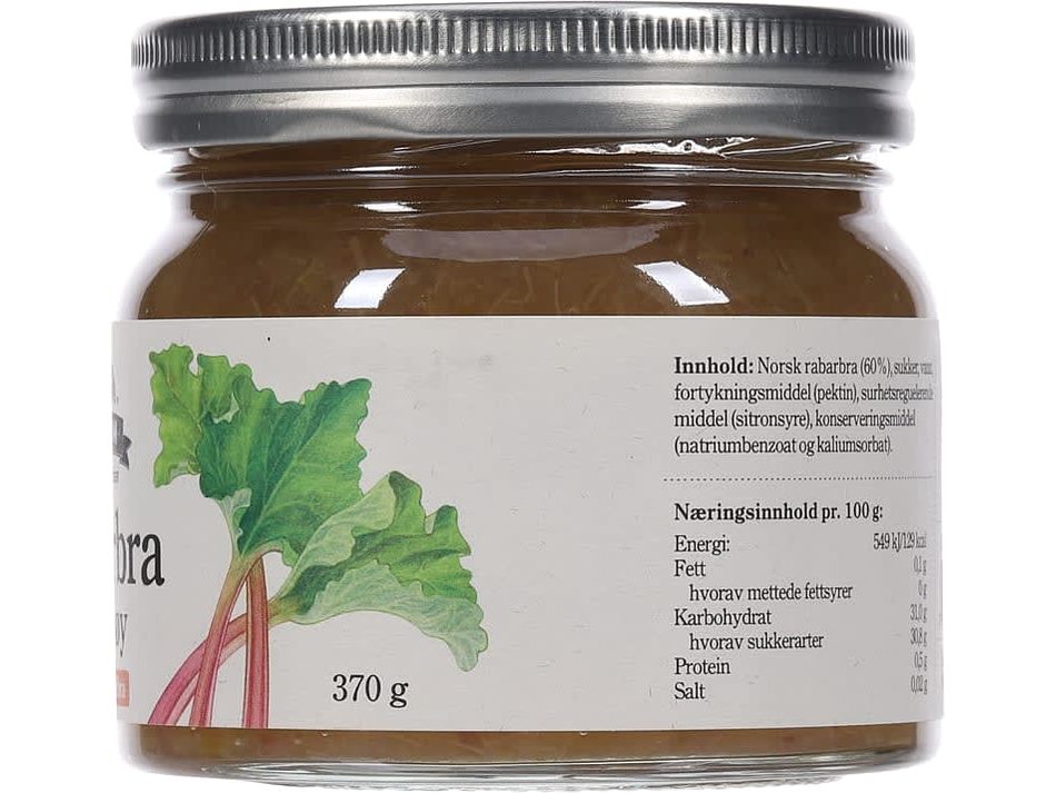 Askim Rhubarb marmalade 370 ml (Rabarbra marmelade)