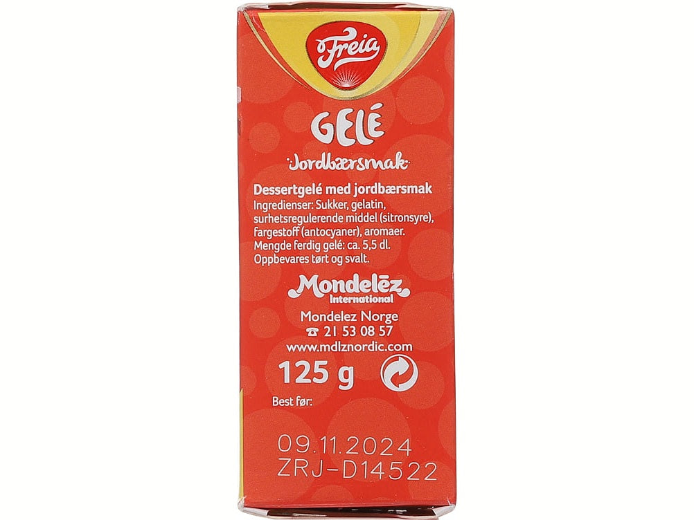 Freia Strawberry Jelly powder (Jordbær Gele pulver) 125 gram