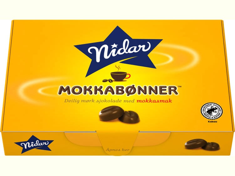 Nidar Mocca beans 110 grams (Mokkabønner)