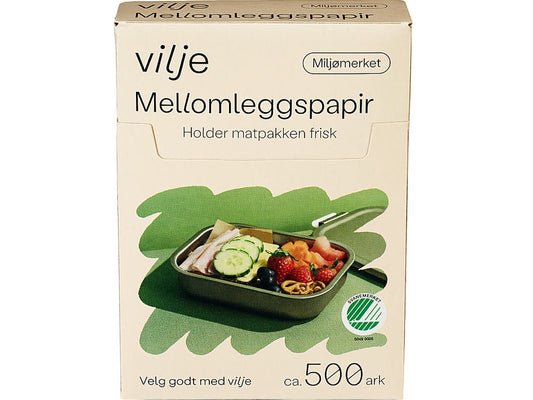 Sandwich greaseproof paper (Mellomleggspapir) 500 sheets