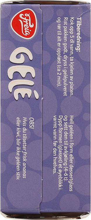 Freia Blueberry Jelly powder (Blåbær Gele pulver) 125 gram