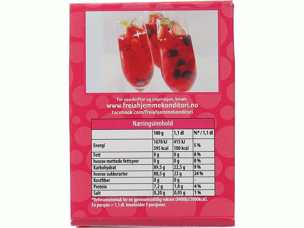 Freia Raspberry Jelly powder (Bringebær Gele pulver) 125 gram