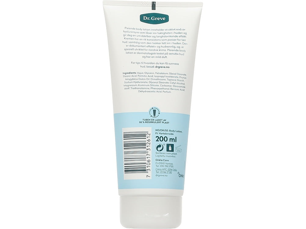 Dr Greve Rik og Pleiende Bodylotion (Rich and Nurturing) 200 ml