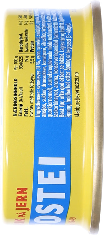 Stabburet Liver pate 100 gram (Leverpostei)