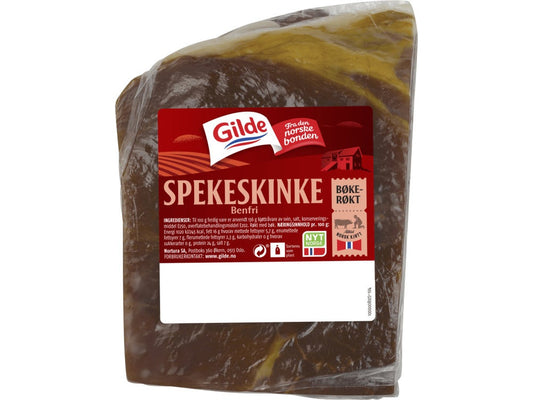 Gilde Cured ham whole piece smoked (Røkt spekeskinke i bit, røkt) Ca 1.2 kg +/- 15%