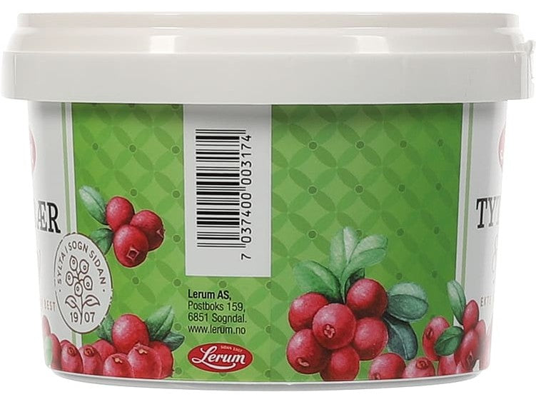 Lerum Lingonberry jam 600 grams (Tyttebær syltetøy)