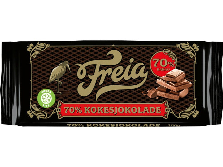 Freia Dark chocolate 70% (Kokesjokolade)