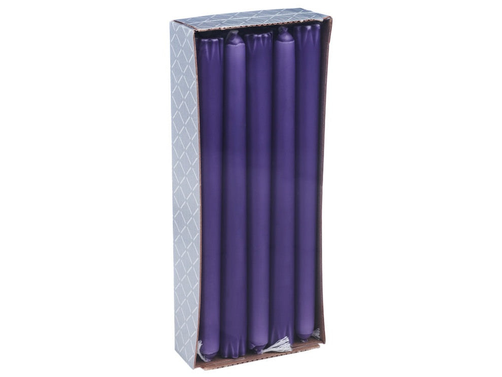 Advent candles purple (stearinlys) 10 pk