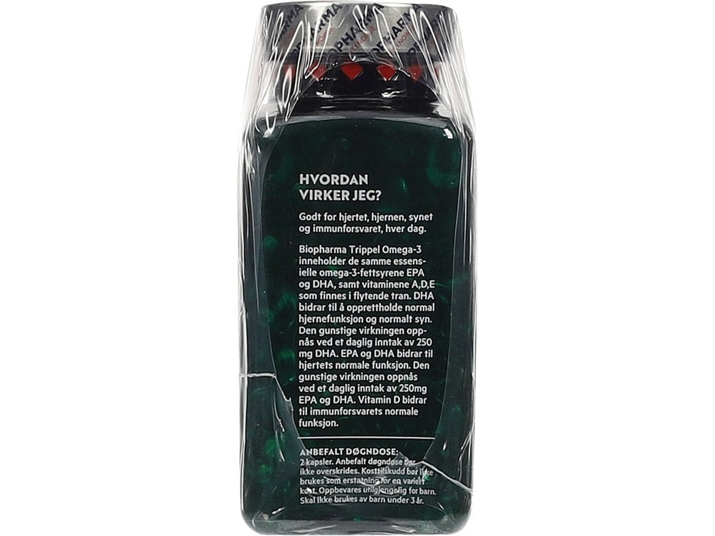 Biopharma Tripple Omega-3 - 144 capsules