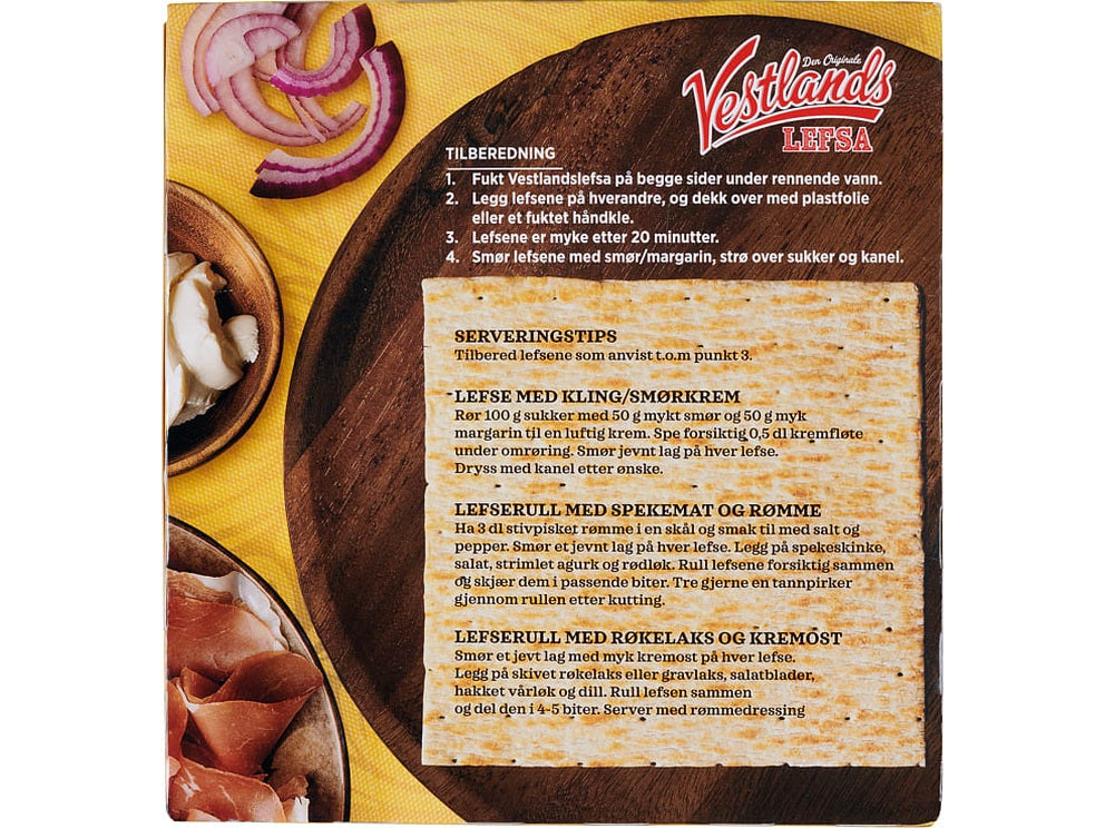 Vestlandslefse pastry 360 gram (10 pack)