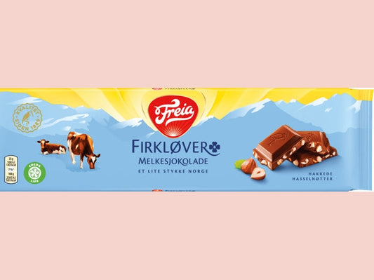 Freia Milk chocolate with hazelnuts 200 gram (Firkløver)