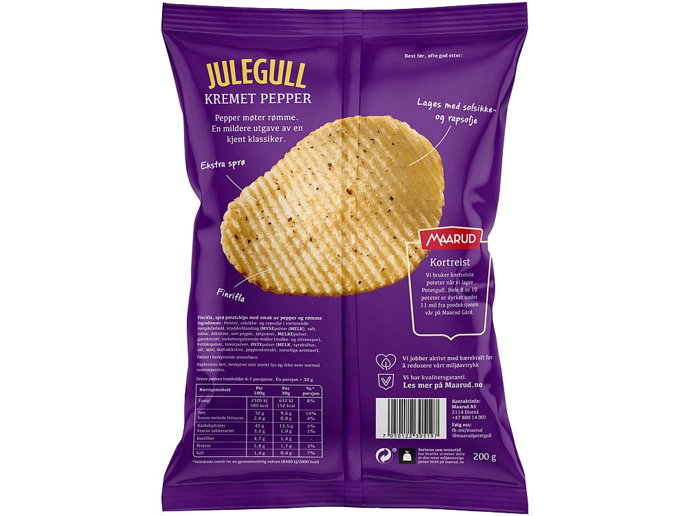 Julegull Rifla Rifla Creamy Pepper 200g Maarud (Kremet Pepper)