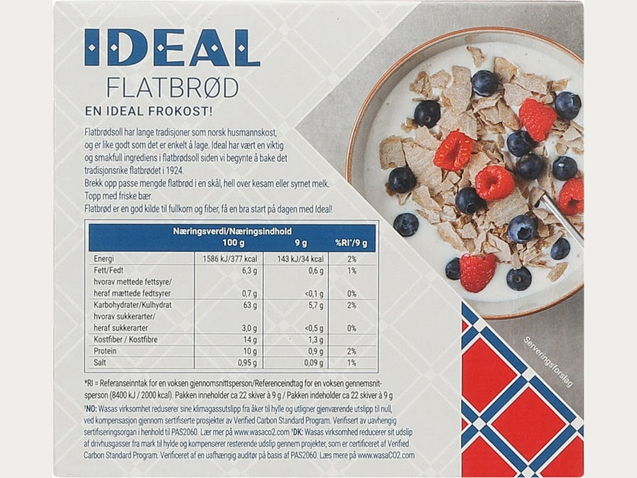 Ideal flatbread 190 grams (flatbrød)