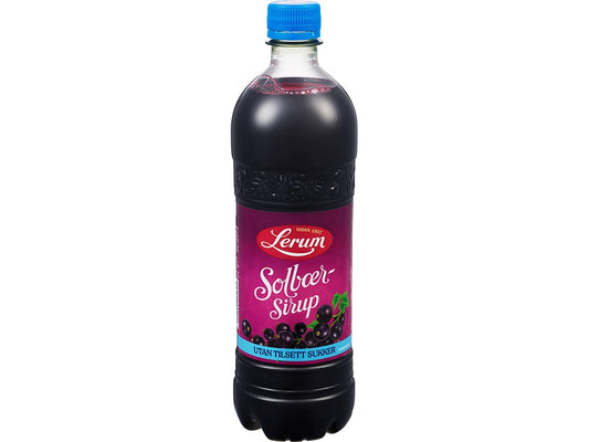 Lerum Blackcurrant saft no added sugar 7,5 dl concentrate (Solbærsaft sukkerfri)