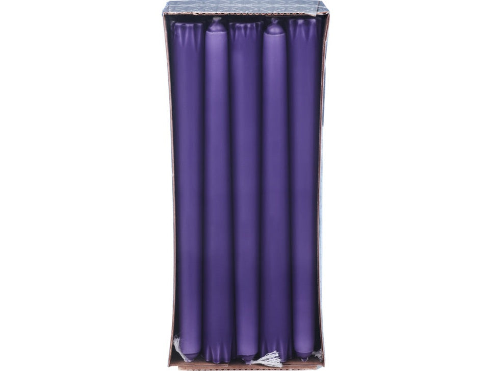 Advent candles purple (stearinlys) 10 pk