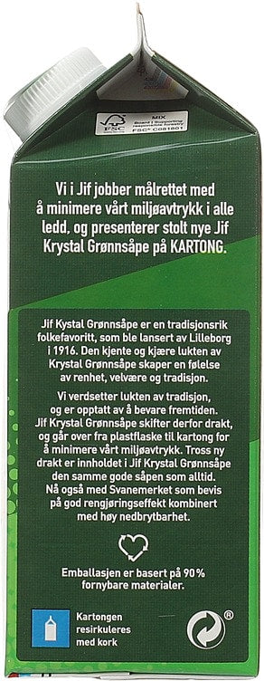 Krystal Grønnsåpe Original 750 ml