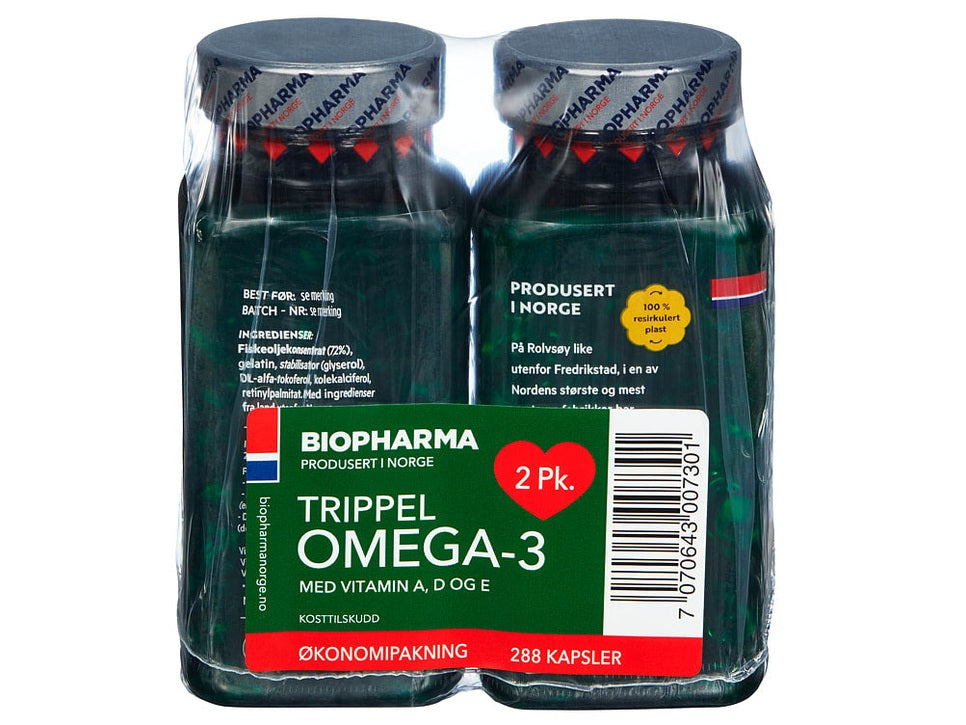 Biopharma Tripple Omega-3 - 144 capsules