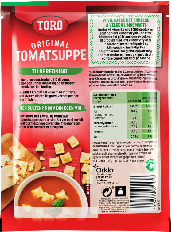 Toro Tomatosoup 91 grams (Tomatsuppe)