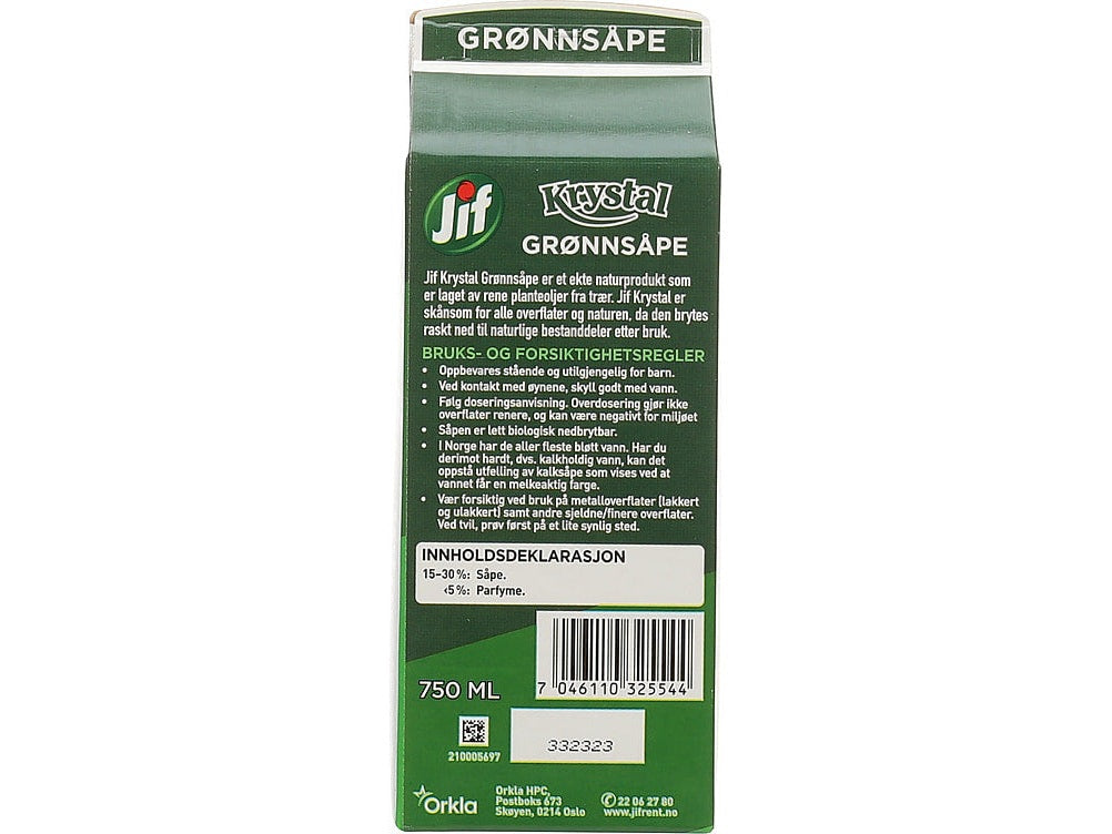 Krystal Grønnsåpe Original 750 ml