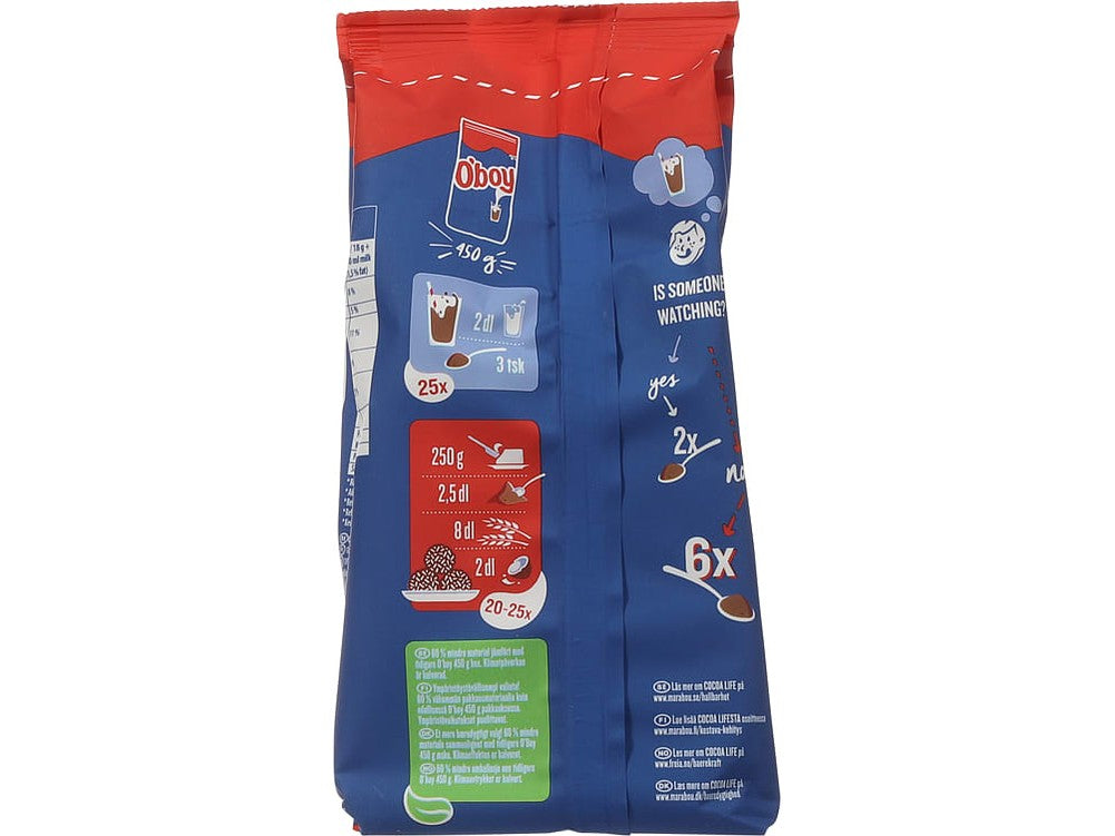 O'Boy original chocolatemilk powdermix (Sjokolademelk pulver) 450 grams