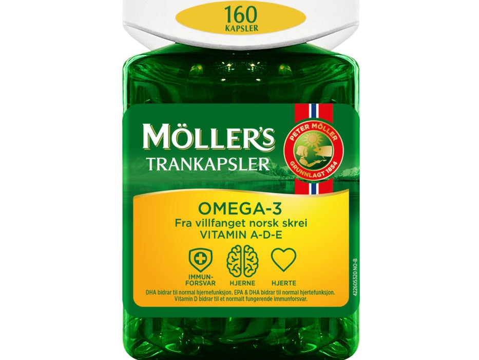 Møllers Original cod liver oil omega-3 160 capsules