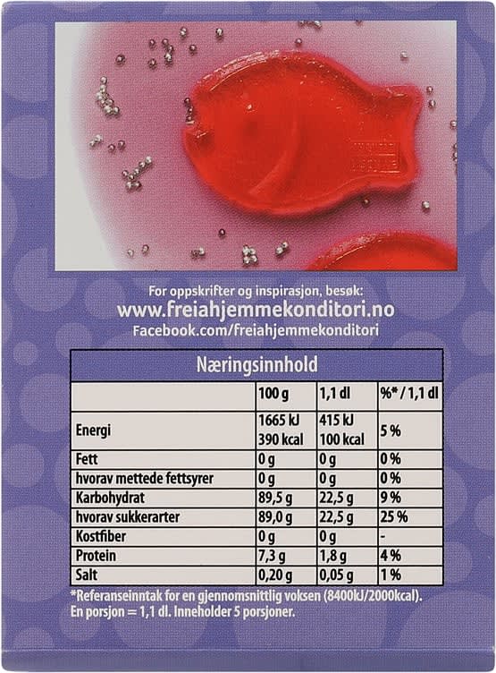Freia Blueberry Jelly powder (Blåbær Gele pulver) 125 gram