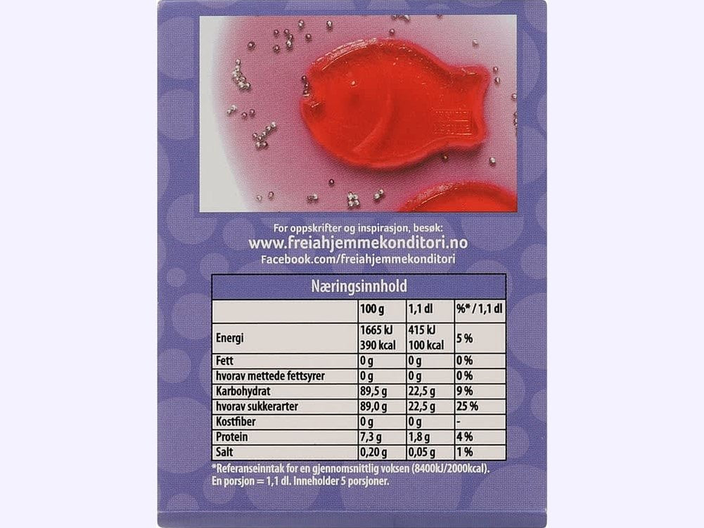 Freia Blueberry Jelly powder (Blåbær Gele pulver) 125 gram