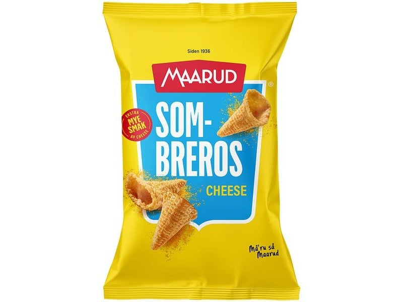 Maarud Sombreros mild cheese snacks 110 grams