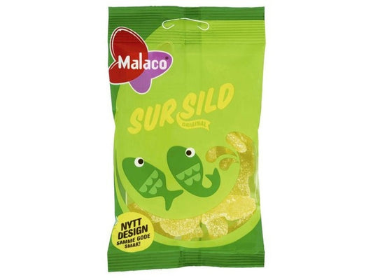 Malaco Sour fish 100 grams (Sur sild)