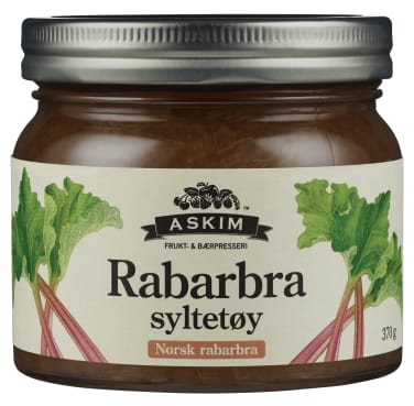 Askim Rhubarb marmalade 370 ml (Rabarbra marmelade)