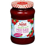 Nora Raspberry jam light 540 grams (Bringebær syltetøy lett) Norwegian Foodstore