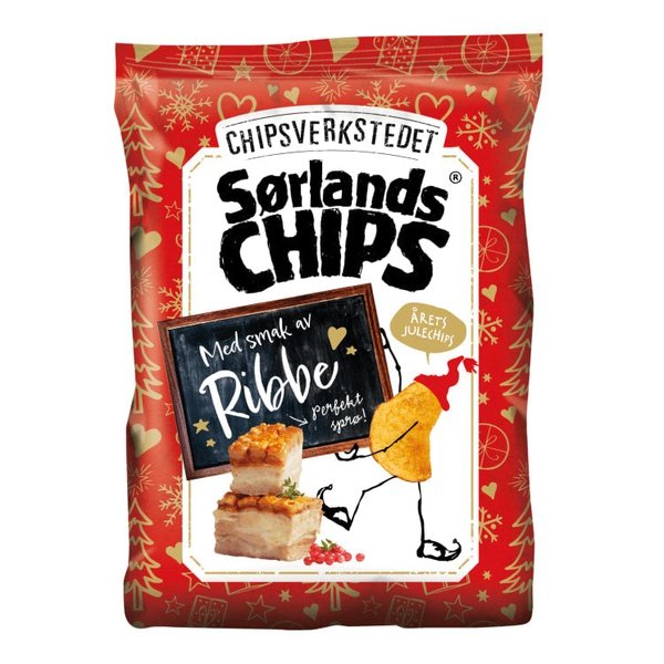 Sørlandschips Chipsverkstedet Ribbe Limited Edition Christmas Flavor 150 grams